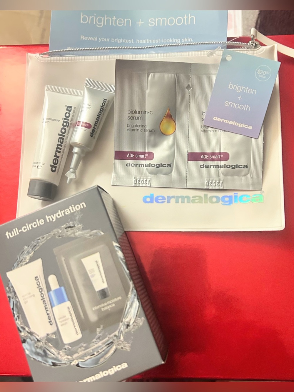 Dermalogica Bundle! Full-Circle Hydration Face Set & Brighten + Smooth Kit